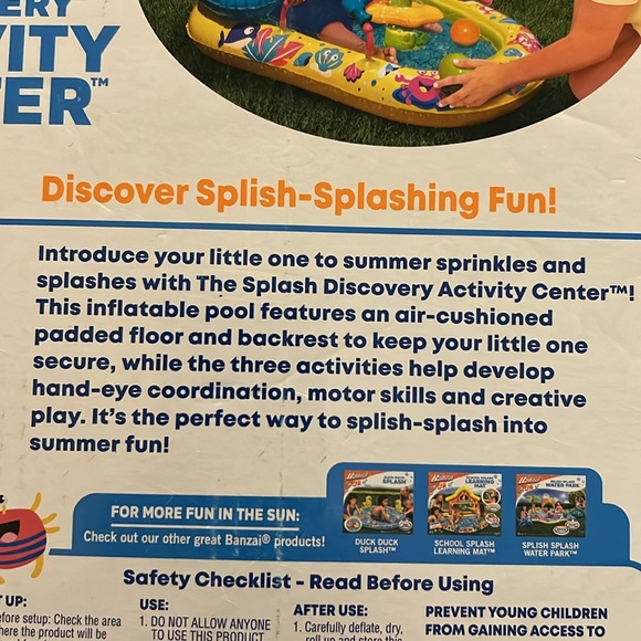 🌟NIB🌟 Banzal JR Splash Discovery Activity Center - Picture 5 of 16
